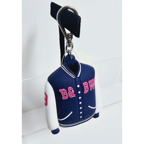 VARSITY JACKET Blue White Bath Body Works Pocketbac Holder NEW - Picture 2 of 8